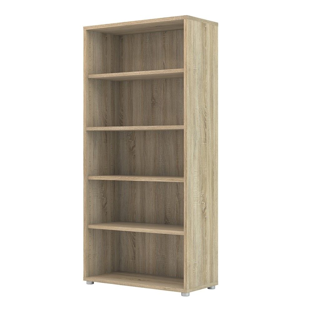 Oak Wood Bookcase 4 Shelves