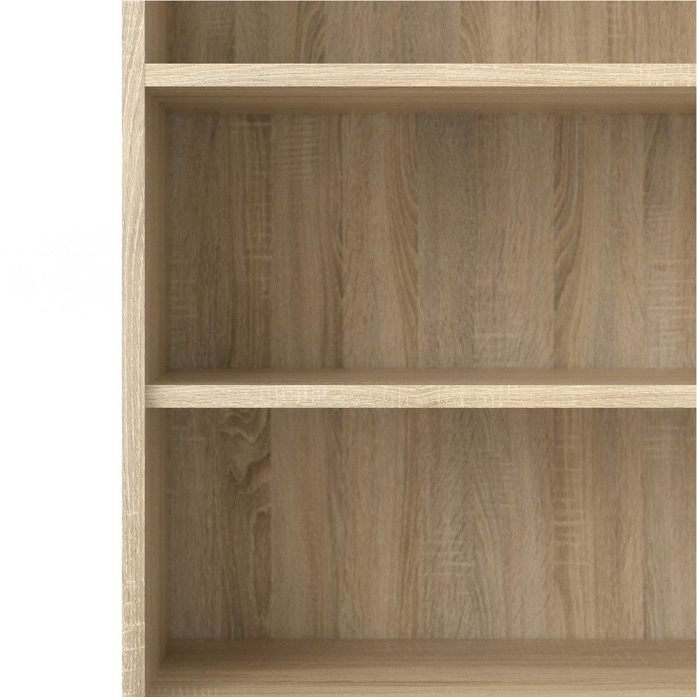 Bookcase 5 Shelves With 2 Doors in Oak