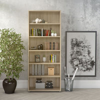 Thumbnail for Tall Slim Home Office Oak Bookcase