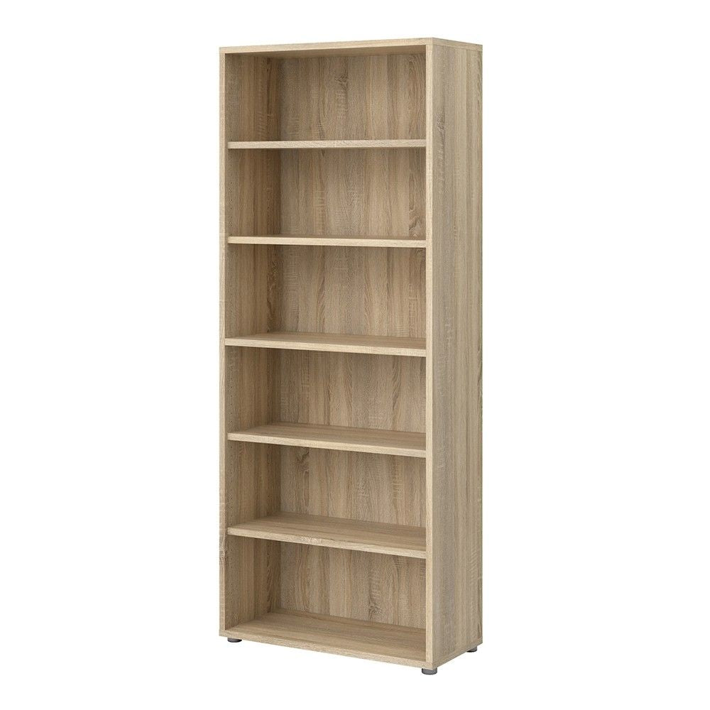 Tall Slim Home Office Oak Bookcase