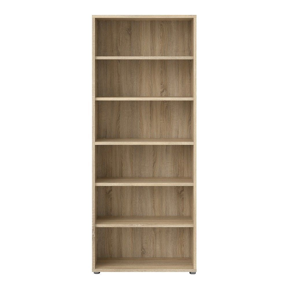 Tall Slim Home Office Oak Bookcase