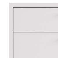 Thumbnail for Bookcase 2 Shelves With 2 Drawers and 2 Doors in White