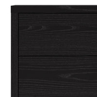 Thumbnail for Bookcase 2 Shelves With 2 Drawers and 2 Doors in Black woodgrain