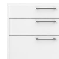 Thumbnail for Bookcase 2 Shelves With 2 Drawers + 2 File Drawers in White