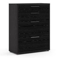 Thumbnail for Bookcase 2 Shelves With 2 Drawers 2 File Drawers in Black woodgrain