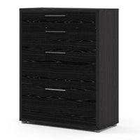 Thumbnail for Bookcase 2 Shelves With 2 Drawers 2 File Drawers in Black woodgrain