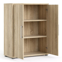 Thumbnail for Bookcase 2 Shelves With 2 Doors in Oak