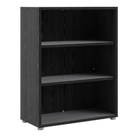 Thumbnail for Bookcase 2 Shelves in Black woodgrain