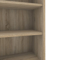 Thumbnail for Oak Home Office Small Open Bookcase 2 Shelves