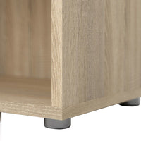 Thumbnail for Oak Home Office Small Open Bookcase 2 Shelves