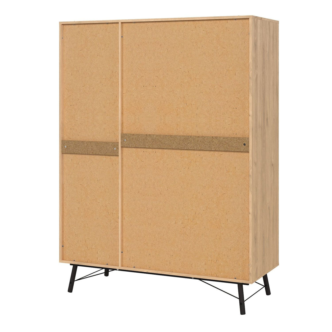 Ry Wardrobe 3 Doors + 3 Drawers in Jackson Hickory Oak