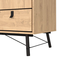 Thumbnail for Ry Wardrobe 3 Doors + 3 Drawers in Jackson Hickory Oak