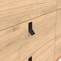 Thumbnail for Ry Wide Double Chest of Drawers 6 Drawers in Jackson Hickory Oak