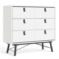 Thumbnail for Ry Double chest of drawers 6 drawers in Matt White