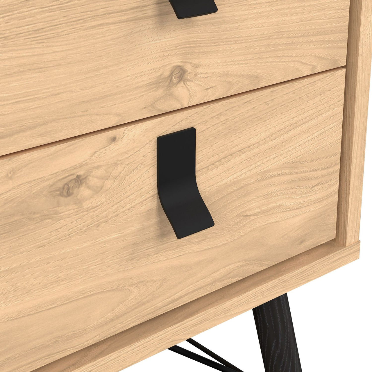 Ry Bedside cabinet 2 drawer Jackson Hickory Oak