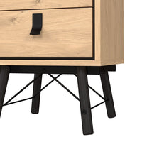 Thumbnail for Ry Bedside cabinet 2 drawer Jackson Hickory Oak