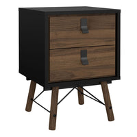 Thumbnail for Ry Package Wardrobe 3 doors + 3 drawers + Double chest of drawers 6 drawers + Bedside cabinet 2 drawer in Matt Black Walnut