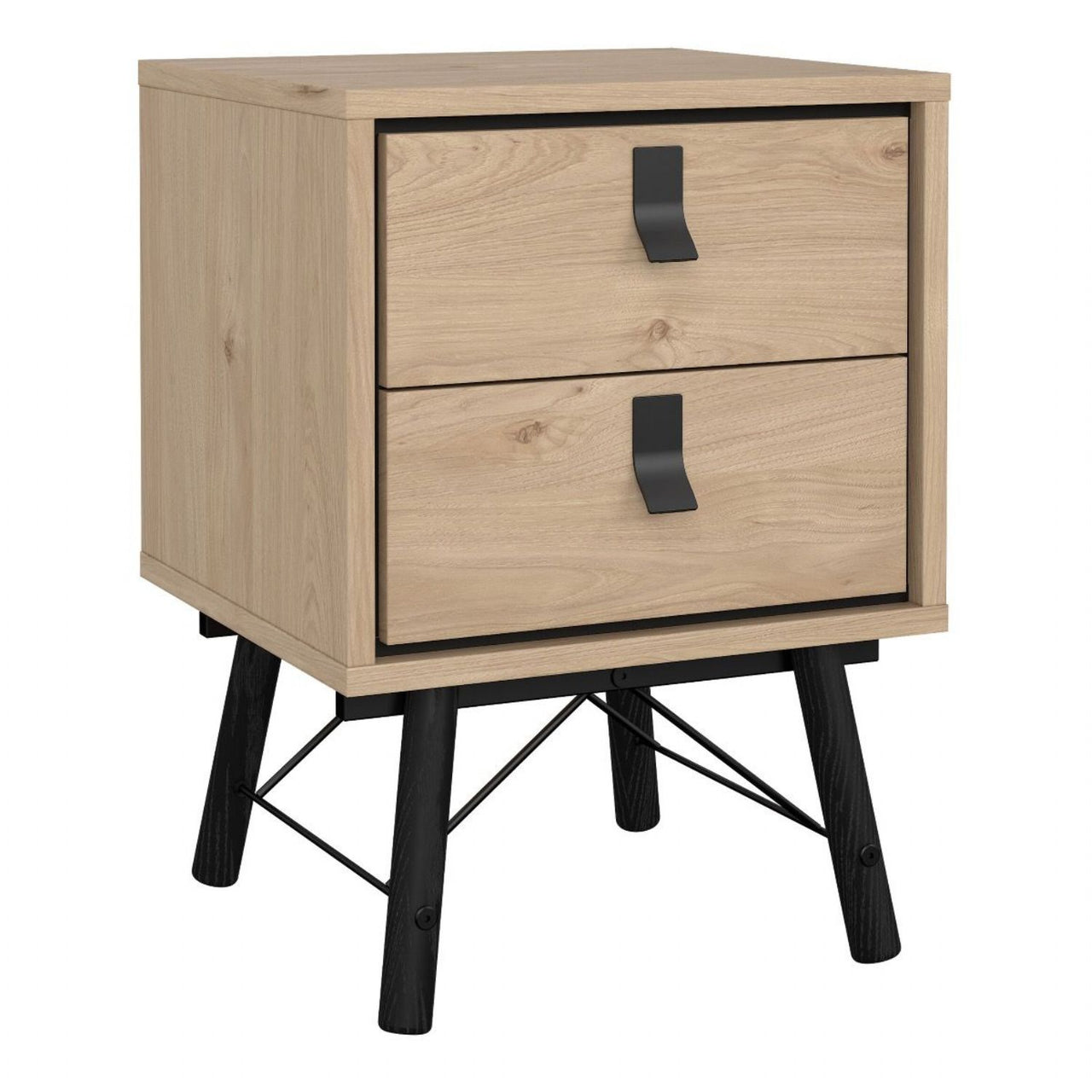 Ry Package Wardrobe 3 doors + 3 drawers + Double chest of drawers 6 drawers + Bedside cabinet 2 drawer in Matt White