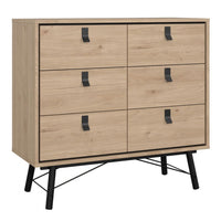 Thumbnail for Ry Package Wardrobe 3 doors + 3 drawers + Double chest of drawers 6 drawers + Bedside cabinet 2 drawer in Matt White