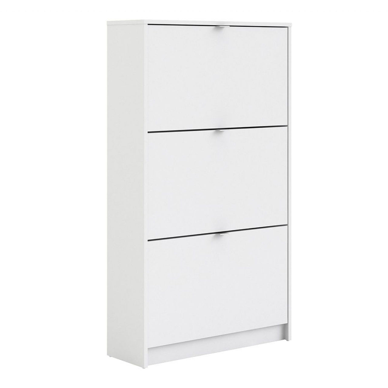 White Hall Wall Shoes Cabinet 3 Tilting Drop Down Doors 2 Layers