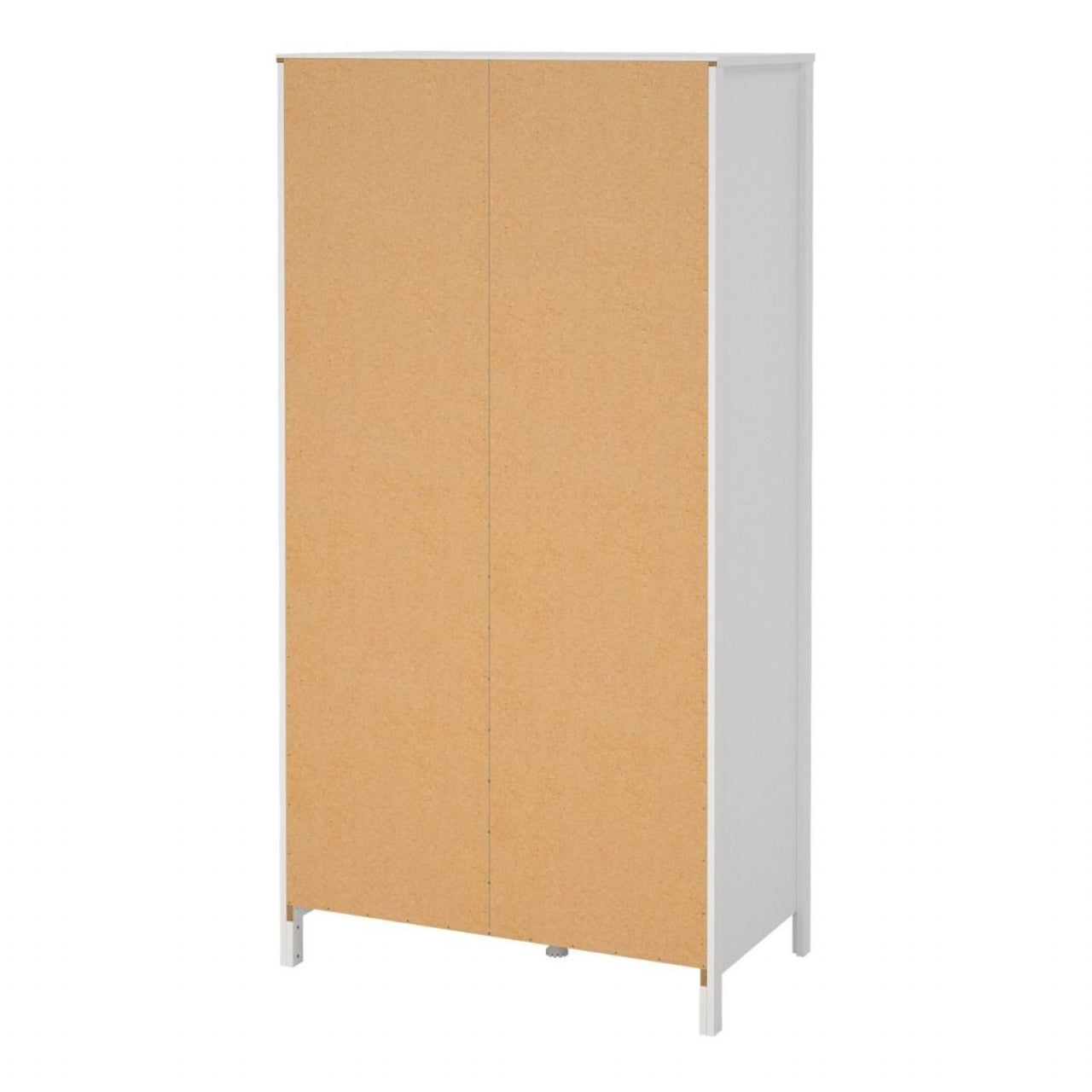 Barcelona Wardrobe with 1 door 1 mirror door + 2 drawers White