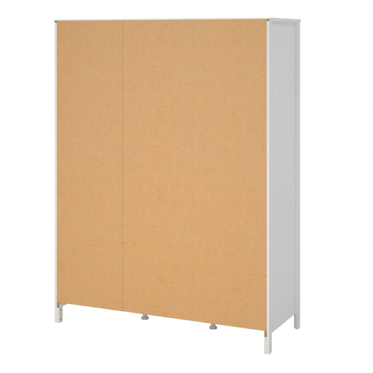 Barcelona Wardrobe with 2 doors 1 mirror door + 2 drawers White