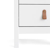 Thumbnail for Barcelona Bedside Table 2 drawers in White