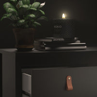 Thumbnail for Matt Black 2 Drawer Bedside Cabinet