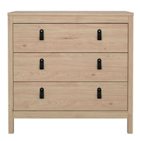 Thumbnail for Barcelona Chest 3 Drawers in Jackson Hickory Oak