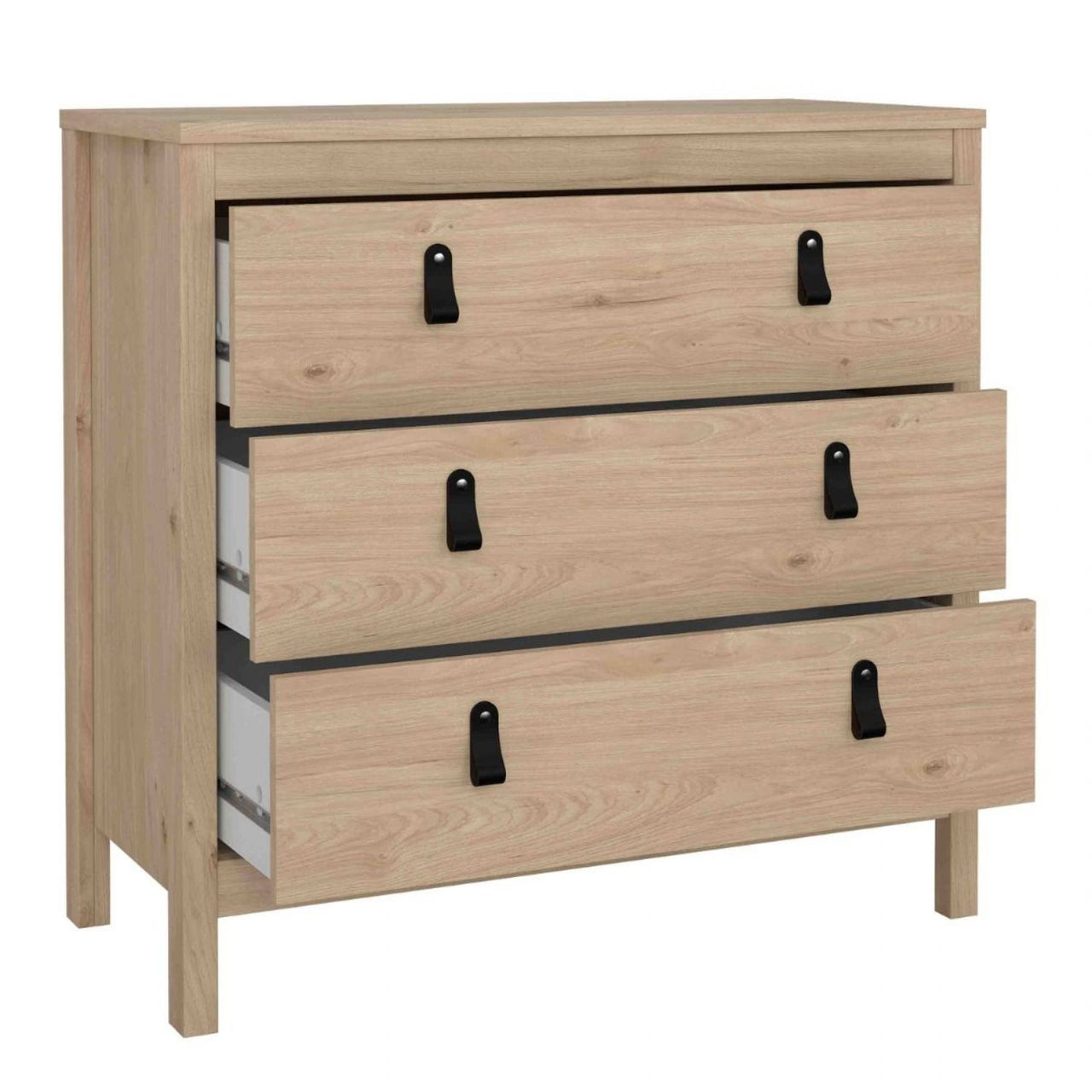 Barcelona Chest 3 Drawers in Jackson Hickory Oak