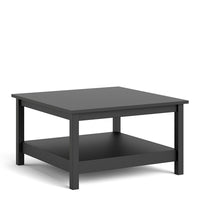 Thumbnail for Small Matt Black Open Shelf Coffee Table