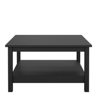 Thumbnail for Small Matt Black Open Shelf Coffee Table