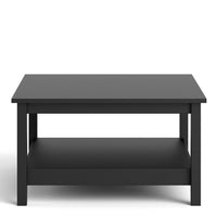 Thumbnail for Small Matt Black Open Shelf Coffee Table