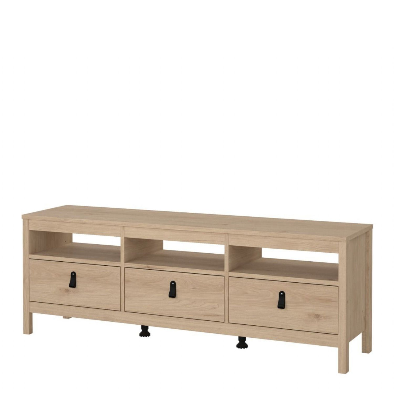 Barcelona TVUnit 3 Drawers in Jackson Hickory Oak