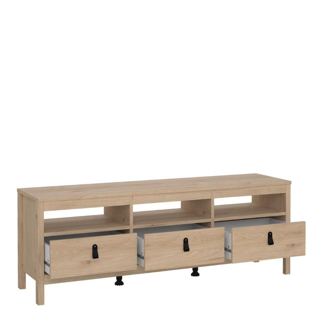 Barcelona TVUnit 3 Drawers in Jackson Hickory Oak