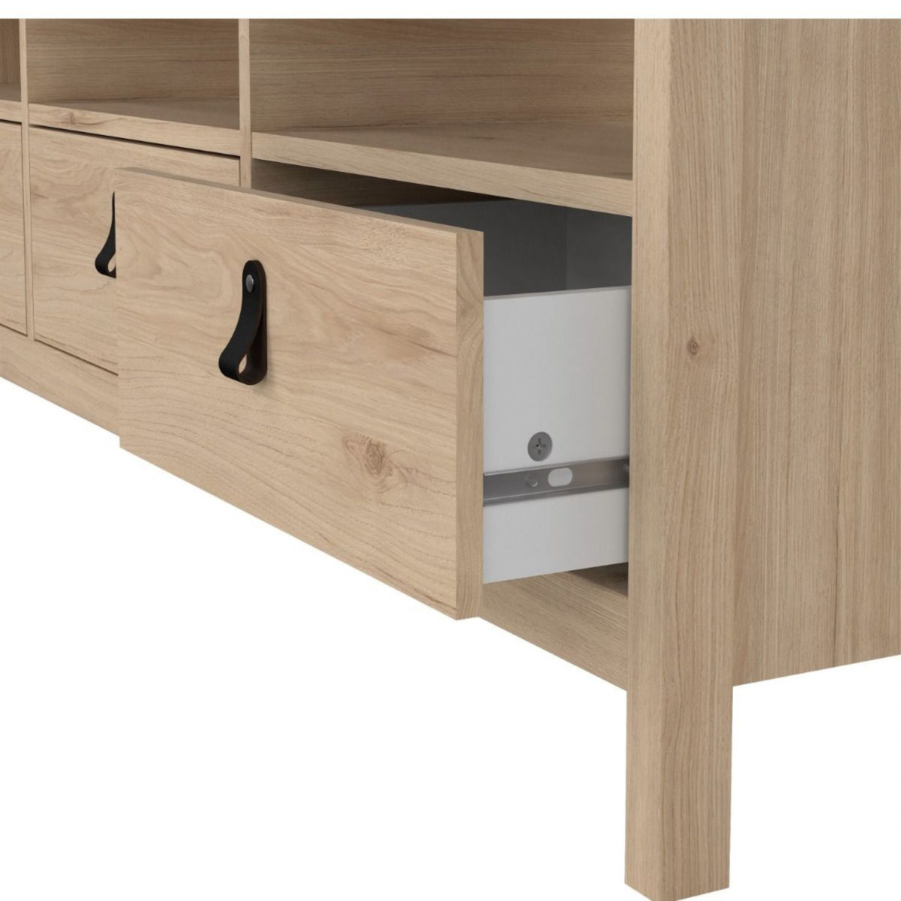 Barcelona TVUnit 3 Drawers in Jackson Hickory Oak