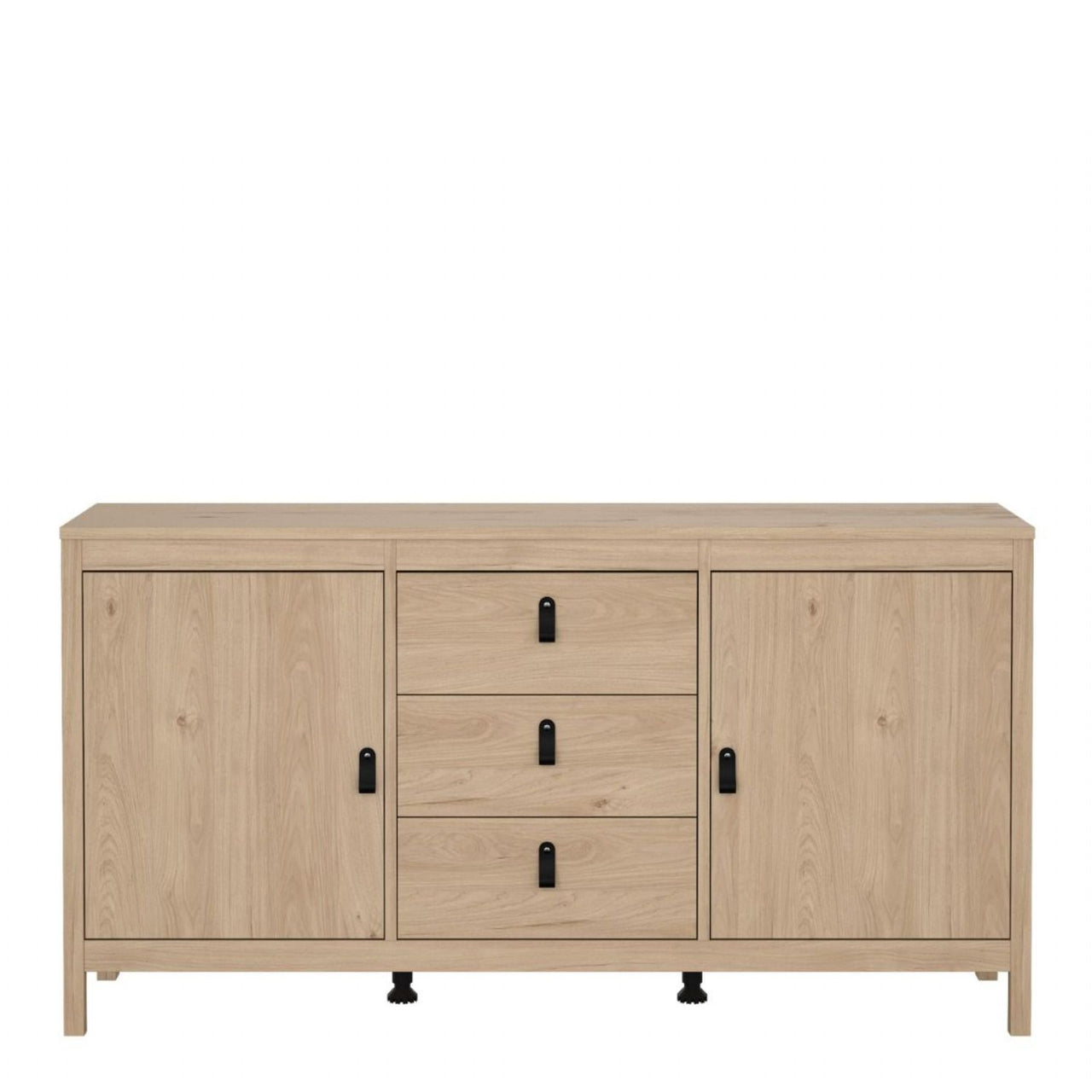 Barcelona Sideboard 2 Doors + 3 Drawers in Jackson Hickory Oak