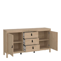 Thumbnail for Barcelona Sideboard 2 Doors + 3 Drawers in Jackson Hickory Oak