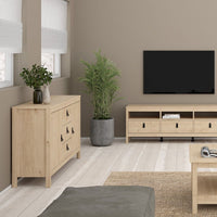 Thumbnail for Barcelona Sideboard 2 Doors + 3 Drawers in Jackson Hickory Oak