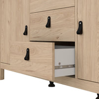 Thumbnail for Barcelona Sideboard 2 Doors + 3 Drawers in Jackson Hickory Oak