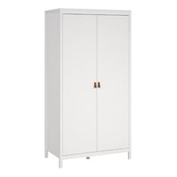 Thumbnail for White 2 Door Double Wardrobe