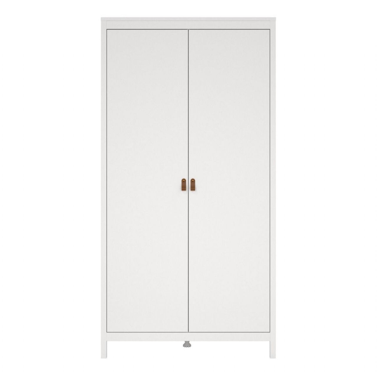 White 2 Door Double Wardrobe