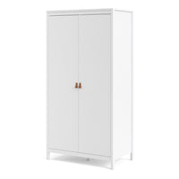 Thumbnail for White 2 Door Double Wardrobe