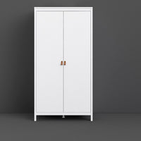 Thumbnail for White 2 Door Double Wardrobe