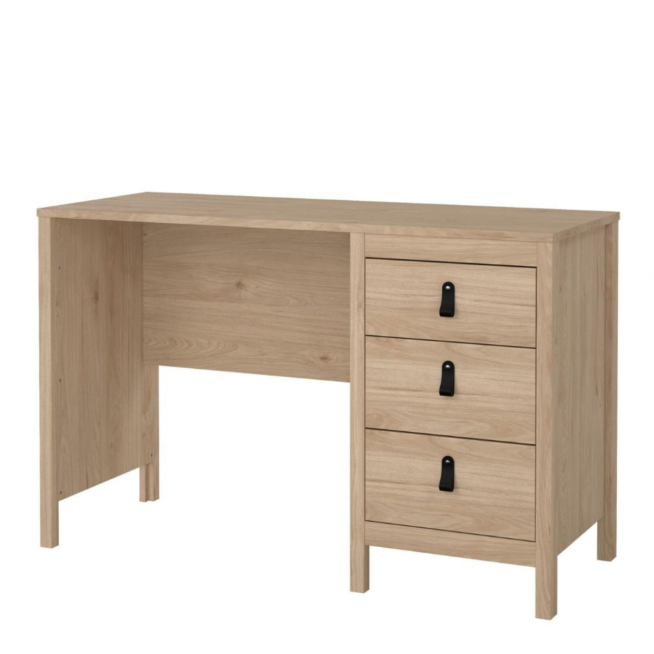 Barcelona Desk 3 Drawers in Jackson Hickory Oak