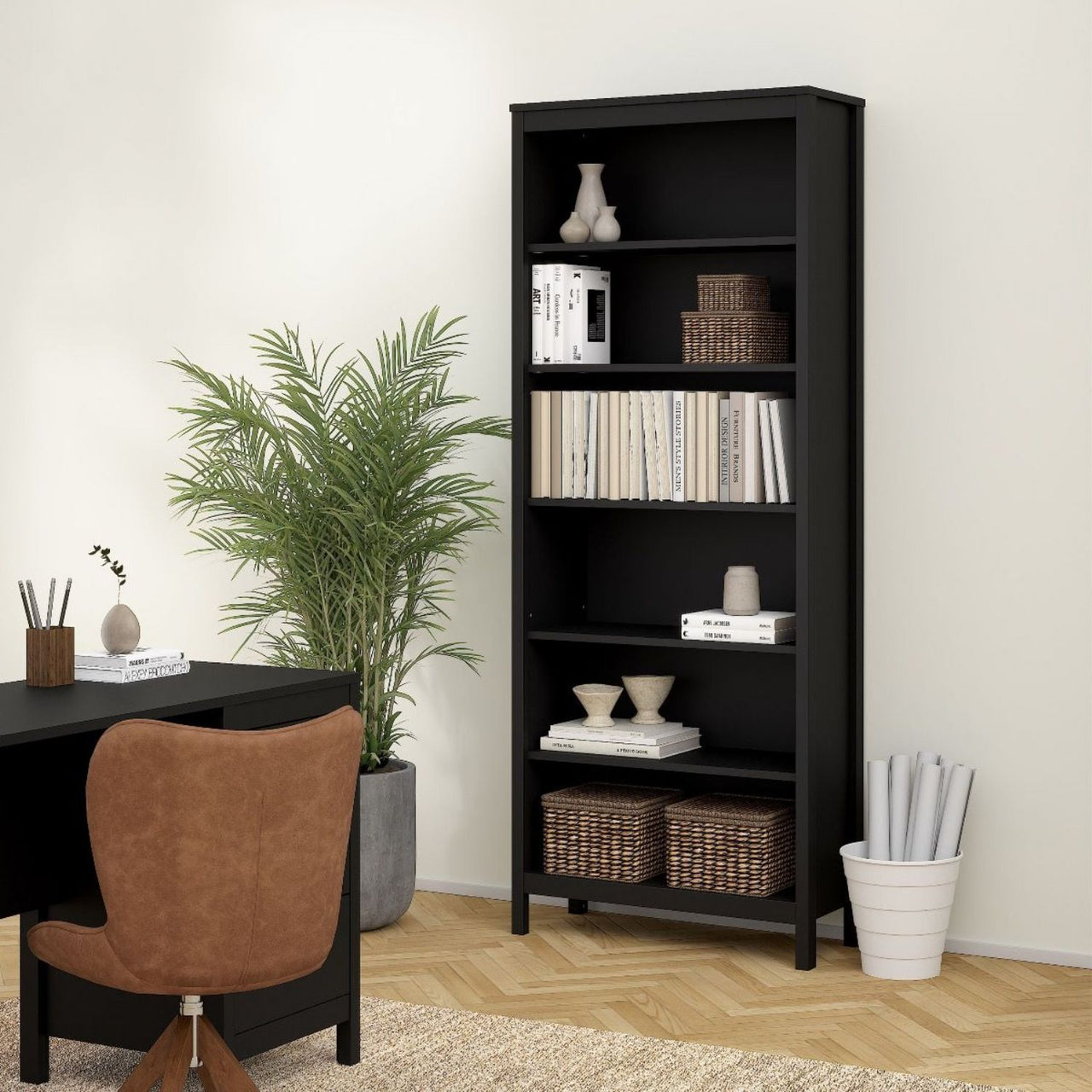 Madrid Bookcase in Black