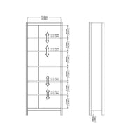 Thumbnail for Barcelona Bookcase in Jackson Hickory Oak