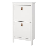 Thumbnail for Barcelona Shoe Cabinet 2 Flap Door White