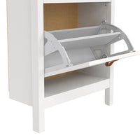 Thumbnail for Barcelona Shoe Cabinet 2 Flap Door White