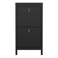 Thumbnail for Barcelona Shoe Cabinet 2 flap doors Matt Black